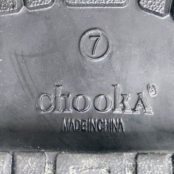 Chooka Delridge Chelsea Waterproof Rain Boots Fur Lined Ankle Bootie Black sz 7 - Picture 8 of 13